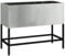 vidaXL Industrieller Pflanzer aus Verzinktem Stahl | 60 x 26 x 45 cm Perfekt für Innen- und Außenverbrauch Modernes Gartendekor Langlebiger wetterfester Pflanzbehälter Metallständer Pflanzer dekorativ