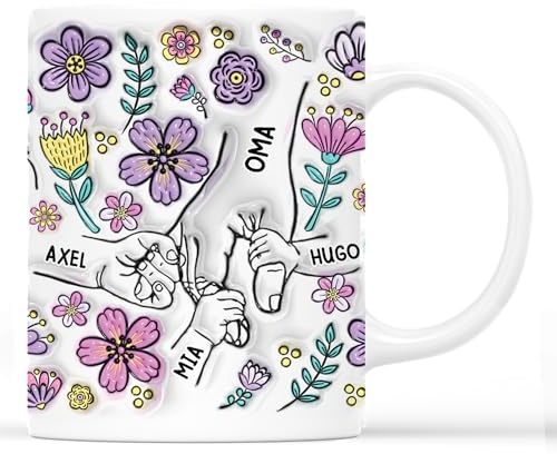 Geschenke Mall Tasse Personalisiert - Oma Und Enkel - mama oma tasse, tasse omi, muttertagsgeschenke tasse, tasse mama (Modell #1)