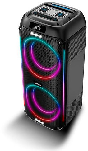 Daewoo Altavoces Party Speaker Bluetooth Portátil 40W microSD USB AUX FM Mando