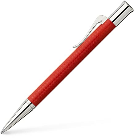 Faber-Castell Graf 145215 Retractable Ballpoint Pen Guilloche Indian Red