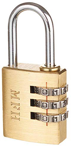 MFH Vorhängeschloss, Metall, mit Zahlenschloss, 5,5 x 2,5 cm