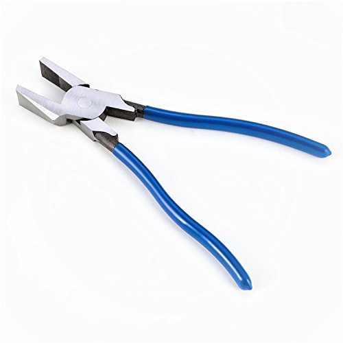 KATSU Tools 347248 Pince brise-verre 300 mm à tête plate robuste pour vitrail, fusionnage, rupture