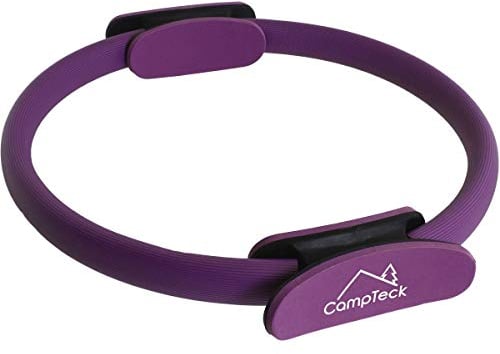 CampTeck U6933 - doppelgriffiger Pilatesring Yoga Ring Widerstandsring - Yoga Fitnessstudio Trainings Doppelband Kreis - Lila