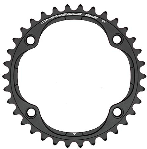 Campagnolo Unisex – Erwachsene Kettenblatt-07332877 Kettenblatt, Schwarz, 39 zähne
