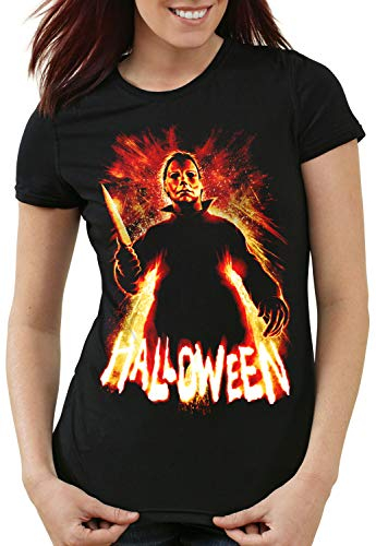 style3 Halloween Damen T-Shirt Michael Horror Myers, Größe:XL