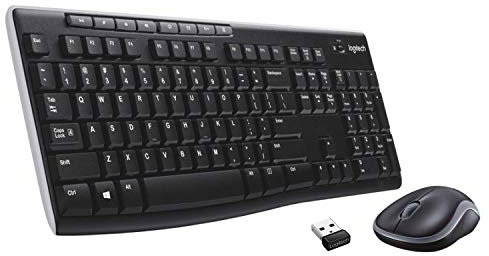 Logitech MK270 Kabelloses Tastatur-Maus-Set, 2.4 GHz Wireless Verbindung via Nano USB-Empfänger, Lange Akkulaufzeit, Für Windows und ChromeOS, Deutsches QWERTZ-Layout - schwarz (5-Pack)