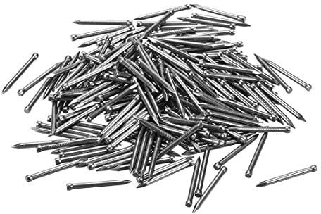 sourcing map Finishing Nails Hand-Drive Hardware Carbon Steel Nail 25mm 1-inches 300pcs