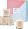 BODY & EARTH # LOVE Duftkerze Geschenkset für Frauen, 4x100g Lang Anhaltende Duftkerzen zu Hause für Baden und Yoga, natürliche sojakerzen, Duftkerzen im Glas, Vatertagsgeschenk
