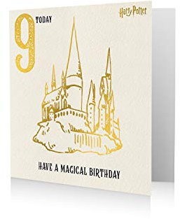 Harry Potter Geburtstagskarte zum 9. Geburtstag, Age 9 Card, 9. Geburtstag Karte