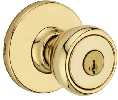 Kwikset Bouton de porte en laiton poli 94002-943