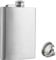 Flachmann mit Trichter,8 oz. 304 Edelstahl Hip Flask 100% Auslaufsicher,Ttragbarer Flachmann für Männer Frauen