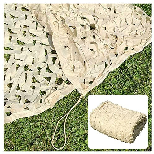 Tarnnetz, Beige Bulk Roll Camouflage Netz, Sonnenschutz Schattennet, Verstärktes Tarnnetz, Sonnensegel, Verwendet Für Militär, Jagd, Gartendekoration, Autoabdeckung,3x4m(9.8 * 13ft)