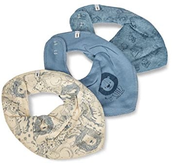 Pippi Unisex Baby Pippi Lätzchen L tzchen, Ashley Blue Melange, Einheitsgröße EU