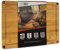 REDSALT® innovatives Bio Bambus Holz Schneidebrett rutschfest M 36x26x2,5cm | Holzbrett groß beidseitig verwendbar tiefe Saftrille | FSC zertifiziert premium Schneidbrett Küche Geschenk nachhaltig