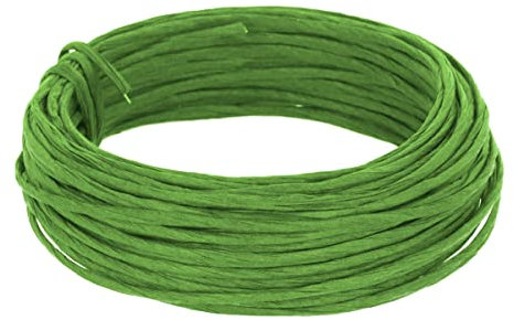 INNSPIRO Alambre recubierto de papel color verde 3mm.x10m., maleable, para crear formas, manualidades y decoración