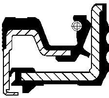 CORTECO Anillo retén diferencial 19034607B eje delantero, eje trasero