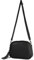 modamoda de - T238 - ital. Damen Umhängetasche Leder Medium, Farbe:Schwarz