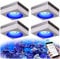 PopBloom RL90 WiFi Meerwasser LED 400W, Salzwasser LED Beleuchtung für Reef Coral Fish Wasserpflanzen Salzwasser Aquarium (4 WiFi Lampe mit Aufhängung)