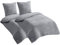 Aisbo Warme Bettwäsche 135x200 4teilig - Flauschige Teddy Fleece Winterbettwäsche 135 x 200, plüsch Bettwäsche-Sets 135x200cm Bettbezug mit Reißverschluss Duvet Cover Winter Hellgrau