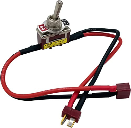 Nuofany Large Current On-Off Electric Power Switch with Deans T Plug for RC Model Airplane Drone Car ESC Battery
