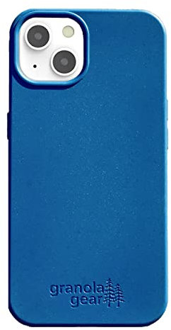Eco by GranolaGear – Umweltfreundliche Handyhülle für iPhone 14 – Biologisch abbaubar, kompostierbar, plastikfrei, aus Pflanzen – Pazifikblau