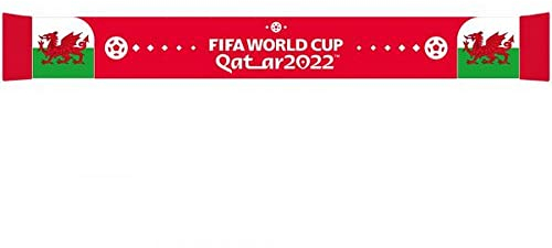 FOCO Officially Licenced Wales FIFA World Cup Qatar 2022 Football Scarf