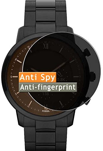 Vaxson Anti Spy Schutzfolie kompatibel mit Fossil Neutra Gen 6 Hybrid Smartwatch FTW7074 FTW7072 FTW7073 FTW7071folien Displayschutzfolie ( nicht Panzer Schutz Glas folie SchutzGlas nicht PanzerGlas )