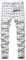 NOVOCCT Pantalon à carreaux pour homme – Pantalon habillé skinny pour homme – Coupe ajustée et extensible – Chino décontracté pour homme, Blanc à carreaux, 52