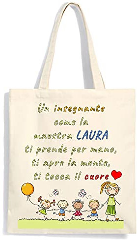 Mr. Gadgets Shopper Regalo Maestre Personalizzabili con nome (Un'insegnate come)