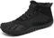SAGUARO Barfußschuhe Herren Winter Winterschuhe Damen Gefüttert Warm Winterstiefel Wasserdicht Outdoor Rutschfeste Schwarz 45