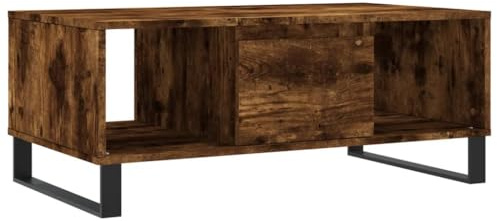 vidaXL Couchtisch Räuchereiche 90x50x36,5 cm Holzwerkstoff