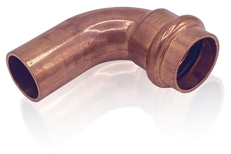 Amazinnov-Cuivre à sertir Raccord de tuyau en cuivre, connecteur de plomberie (ØMF28, Coude-90°, 1, Chauffage)