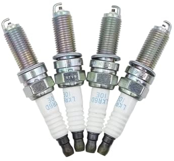 CUMBERLAND 4 Stück Zündkerze passend for Hyundai, passend for KIA, Rio, passend for Accent Picanto Morning LKR6D-10E 96569 1884310062 RER8YC XUH20TTi 18843-10062 LKR6D10E Auto-Zündkerzen