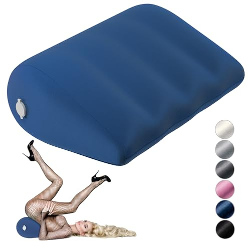 Liebesfreunde® Aufblasbares Kissen - Sex Lendenkissen für mehr Spaß - Kissen aufblasbar für Sexstellungen - Sexspielzeug für Frauen, blau