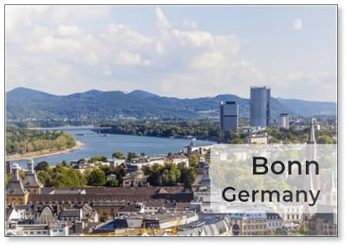 Kühlschrankmagnet Aerial of Bonn, Die ehemalige Hauptstadt Deutschlands