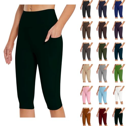 Uwdiohq Sale Angebote Blitzangebote Leggings Für Damen Mit Taschen Yoga Kurze Hose Damen Damen Caprihose Elegant Damen Radlerhose Knielang Gymnastikhose Frauen Sale Angebote Bestellung