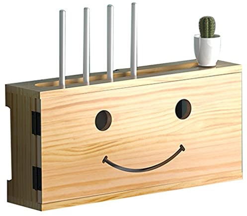 Netzwerk-Set-Top-Box, Multifunktions-Aufbewahrungsboxen für WLAN-Router, Okklusionsbox für TV-Steckdosen in der unteren Reihe, an der Wand montierte Router-Aufbewahrungsbox für Zuhause und das Büro,