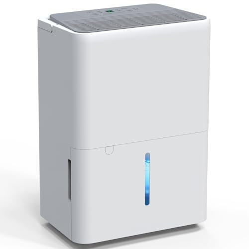 Newentor 12L/24h Dehumidifier, Dehumidifiers for Home 35dB, Dehumidifier for Bedroom/Bathroom/Basement 122m³/25m², 10-YR WRNTY, 190W