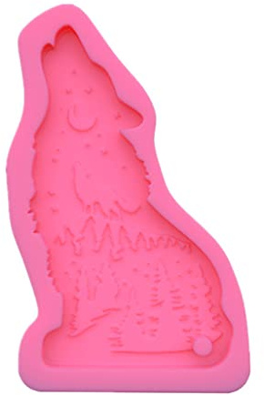 MinnowXY Wolf-Schlüsselanhänger, Kunstharz, Basteln, Dekorationen, Silikonform, handgefertigter Schmuck, Anhänger, Schlüsselanhänger, UV-Epoxid-Form, Silikon