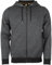 Roadsign Australia Herren Polarfleecejacke aus gestreiftem Polarfleece, mit Kapuze & Kapuzenfutter in Kontrastfarbe grau | L