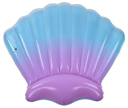 Aufblasbares schwimmendes PVC-Muschel-geformtes schwimmendes Bett, tragbares Schwimmbett für drinnen und draußen