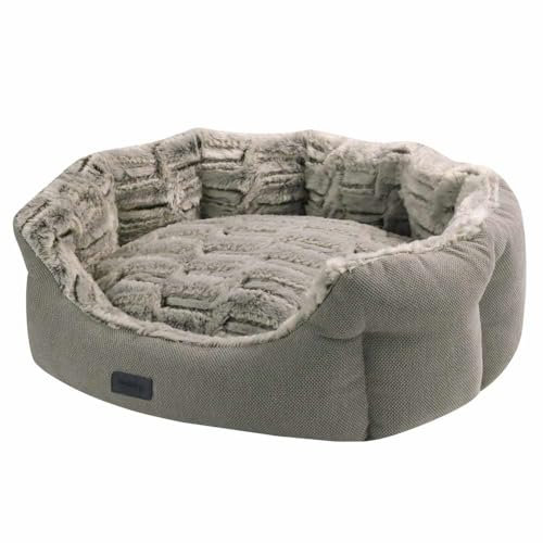 Nobby Komfort Bett oval CACHO Hellbraun 45 x 40 x 19 cm