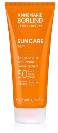 ANNEMARIE BÖRLIND SUNCARE BODY Sonnencreme LSF 50 (200 ml) - Bietet Professionellen Schutz vor Schädlichen UV-Strahlen, Spendet intensiv Feuchtigkeit, Wasserfest
