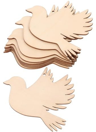 Operitacx 20stücke Teiliges Holzvogel-ausschnitte Unlackierte Vogel-slices Mit Schnur Diy Holz Vogel Ornamente Für Hochzeiten Geburtstagsfeiern Und Weihnachtsdekorationen Vielseitige Bastelprojekte