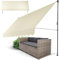 Juskys Klemmmarkise Kapstadt 350x120 cm - Höhenverstellbar & UV-beständig - Balkon & Terrasse - Wetterfest & Sichtschutz - Terrassenüberdachung Beige