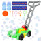 Joellfuner Tosaerba a Bolle per Bambini, Macchina Bolle di Sapone Automatico, Giocattoli Estivi da Giardino All'aperto, Macchina Automatica per Soffiatore di Bolles per Matrimonio Compleanno (Verde)