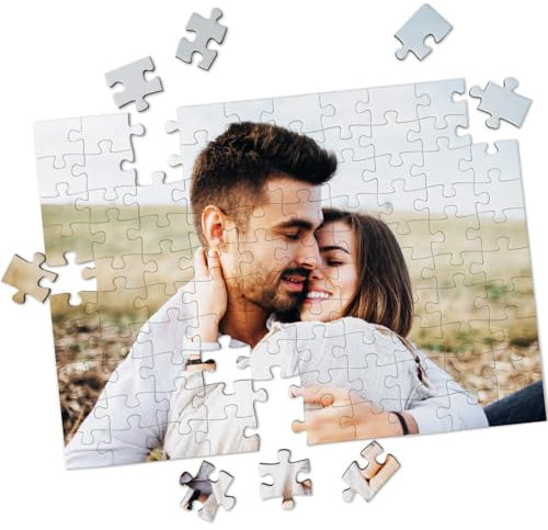 LASERO' Puzzle Personalisiert mit Eigenem Foto A4-100 Teile – Puzzle Selbst Gestalten | Personalisierte Geschenke mit Foto