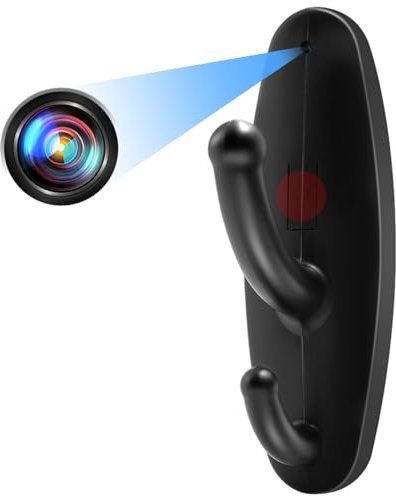 Caméra Cachée Murale HD 1080P, Mini Caméra Espion Cachée sans Internet, Camera Surveillance Interieur sans Fil avec Détection de Mouvement,Enregistrement, Durée 120 Minutes pour Bebe,Interieur etc.