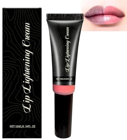 Lip Lightening Cream for Dark Lips - Lips Bleaching Balm - Long Lasting Moisturizing Lip Brightening Cream - Lip Highlighter - Deep Moisturizing Natural Bright Lip Mask For Women Men, 10ml