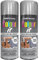Spray Paint Grey Primer Matt Finish 250ml - 2 Pack Quick Dry Aerosol Can All Purpose for Wood, Metal, Plastic, Interior & Exterior